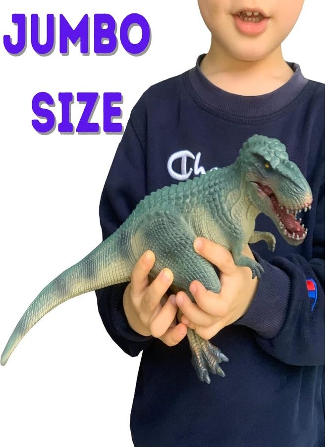 FUNFOB Dinosaur Figure Jumbo Length-33cm Dinosaur Toy Action Figure Educational Wild Animal Toys for Boys & Girls | Vastatosaurus Rex Jumbo Green - Image 2